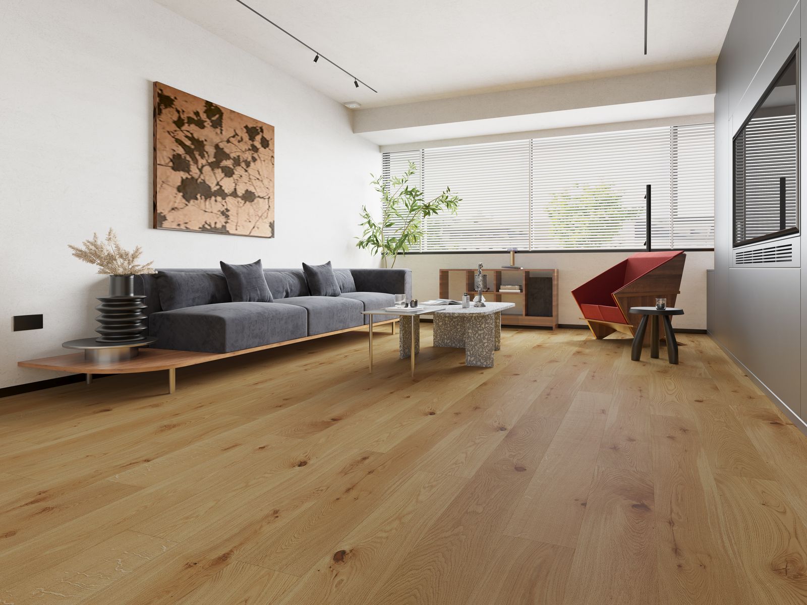 Furlong Universal Clic Brushed Oak — Room View